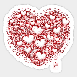 Heart for you - Valentine's Day - Heart shape - Lovers Sticker